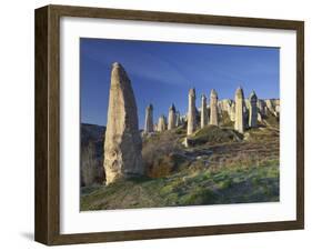 Fairy Chimneys in the 'Liebestal' (Valley), Tuff Stone, Cappadocia, Anatolia, Turkey-Rainer Mirau-Framed Photographic Print