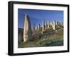 Fairy Chimneys in the 'Liebestal' (Valley), Tuff Stone, Cappadocia, Anatolia, Turkey-Rainer Mirau-Framed Photographic Print