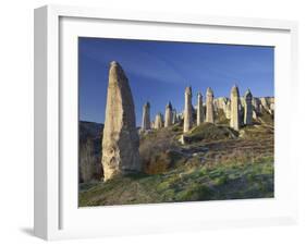 Fairy Chimneys in the 'Liebestal' (Valley), Tuff Stone, Cappadocia, Anatolia, Turkey-Rainer Mirau-Framed Photographic Print