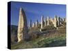 Fairy Chimneys in the 'Liebestal' (Valley), Tuff Stone, Cappadocia, Anatolia, Turkey-Rainer Mirau-Stretched Canvas