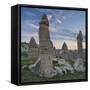 Fairy Chimneys in the Zemi Valley Close to Gšreme, Cappadocia, Anatolia, Turkey-Rainer Mirau-Framed Stretched Canvas