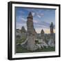 Fairy Chimneys in the Zemi Valley Close to Gšreme, Cappadocia, Anatolia, Turkey-Rainer Mirau-Framed Photographic Print