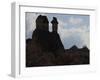 Fairy Chimneys Near Pasabagi, Tuff Stone, Silhouettes, Gšreme, Cappadocia, Anatolia, Turkey-Rainer Mirau-Framed Photographic Print