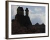 Fairy Chimneys Near Pasabagi, Tuff Stone, Silhouettes, Gšreme, Cappadocia, Anatolia, Turkey-Rainer Mirau-Framed Photographic Print