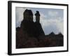 Fairy Chimneys Near Pasabagi, Tuff Stone, Silhouettes, Gšreme, Cappadocia, Anatolia, Turkey-Rainer Mirau-Framed Photographic Print