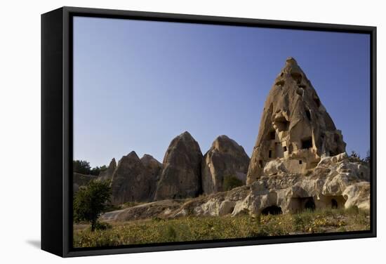 Fairy Chimneys Rock Formation Landscape Near Goreme, in Cappadocia, Turkey-Simon Montgomery-Framed Stretched Canvas