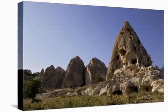 Fairy Chimneys Rock Formation Landscape Near Goreme, in Cappadocia, Turkey-Simon Montgomery-Stretched Canvas