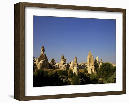 Fairy Chimneys Rock Formation Landscape Near Goreme-Simon Montgomery-Framed Photographic Print