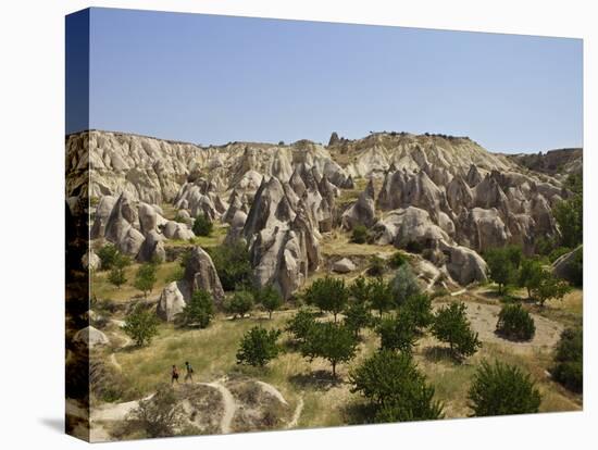 Fairy Chimneys Rock Formation Near Goreme, Cappadocia, Anatolia, Turkey, Asia Minor, Eurasia-Simon Montgomery-Stretched Canvas