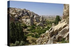 Fairy Chimneys Rock Formation Near Goreme, Cappadocia, Anatolia, Turkey, Asia Minor, Eurasia-Simon Montgomery-Stretched Canvas