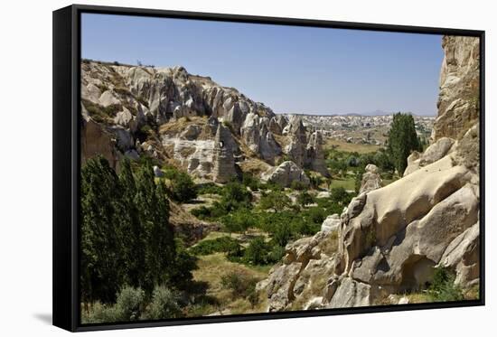 Fairy Chimneys Rock Formation Near Goreme, Cappadocia, Anatolia, Turkey, Asia Minor, Eurasia-Simon Montgomery-Framed Stretched Canvas