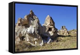 Fairy Chimneys Rock Formation Near Goreme, Cappadocia, Anatolia, Turkey, Asia Minor, Eurasia-Simon Montgomery-Framed Stretched Canvas