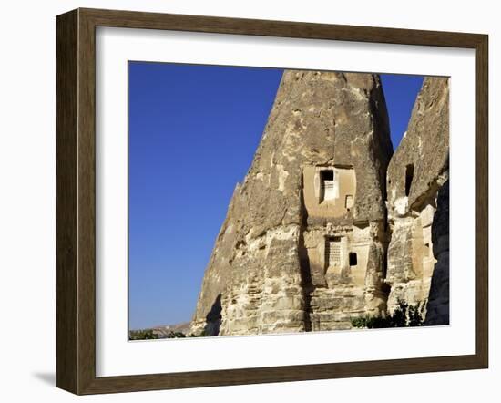 Fairy Chimneys Rock Formation Near Goreme, Cappadocia, Anatolia, Turkey, Asia Minor, Eurasia-Simon Montgomery-Framed Photographic Print