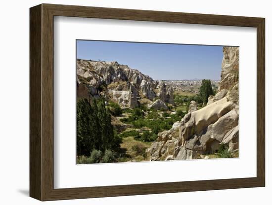 Fairy Chimneys Rock Formation Near Goreme, Cappadocia, Anatolia, Turkey, Asia Minor, Eurasia-Simon Montgomery-Framed Photographic Print