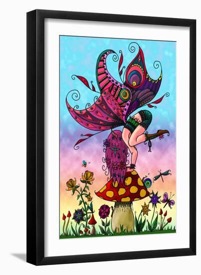 Fairy Coloured-Delyth Angharad-Framed Giclee Print