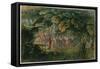 Fairy Dance in a Clearing-Richard Doyle-Framed Stretched Canvas