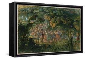 Fairy Dance in a Clearing-Richard Doyle-Framed Stretched Canvas