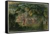 Fairy Dance in a Clearing-Richard Doyle-Framed Stretched Canvas