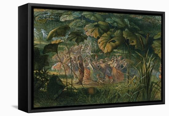 Fairy Dance in a Clearing-Richard Doyle-Framed Stretched Canvas