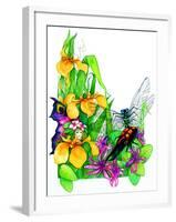 Fairy, Dragonfly and Beetle-Maylee Christie-Framed Giclee Print