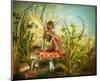 Fairy Enjoying Last Sunbeams-null-Mounted Art Print