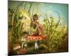 Fairy Enjoying Last Sunbeams-null-Mounted Art Print