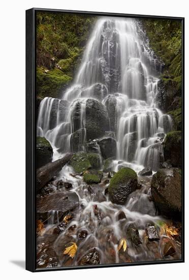 Fairy Falls in the Fall, Columbia River Gorge, Oregon, United States of America, North America-James Hager-Framed Photographic Print