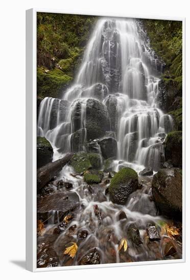 Fairy Falls in the Fall, Columbia River Gorge, Oregon, United States of America, North America-James Hager-Framed Photographic Print