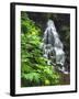 Fairy Falls Tumbling Down Basalt Rocks, Columbia River Gorge National Scenic Area, Oregon, USA-Steve Terrill-Framed Photographic Print