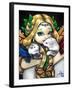 Fairy Ferret Picture : Two Fae Ferrets-Jasmine Becket-Griffith-Framed Art Print