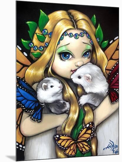 Fairy Ferret Picture : Two Fae Ferrets-Jasmine Becket-Griffith-Mounted Art Print