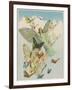 Fairy Flying with Butterflies-null-Framed Photographic Print