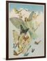 Fairy Flying with Butterflies-null-Framed Photographic Print