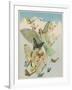 Fairy Flying with Butterflies-null-Framed Premium Photographic Print