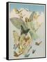 Fairy Flying with Butterflies-null-Framed Stretched Canvas