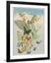 Fairy Flying with Butterflies-null-Framed Photographic Print