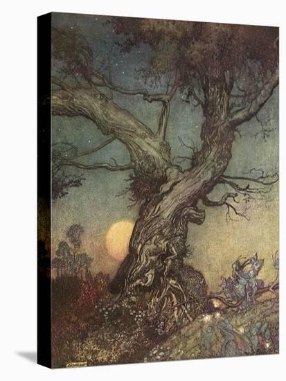 Fairy Folk-Arthur Rackham-Stretched Canvas