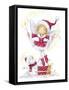 Fairy Girl with Snowman-MAKIKO-Framed Stretched Canvas