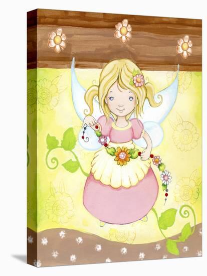 Fairy in my Garden-Valarie Wade-Stretched Canvas