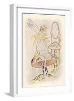 Fairy Looking in Mirror-null-Framed Art Print