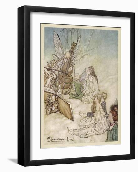 Fairy Music-Arthur Rackham-Framed Art Print