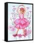 Fairy of the Pinks-Judy Mastrangelo-Framed Stretched Canvas