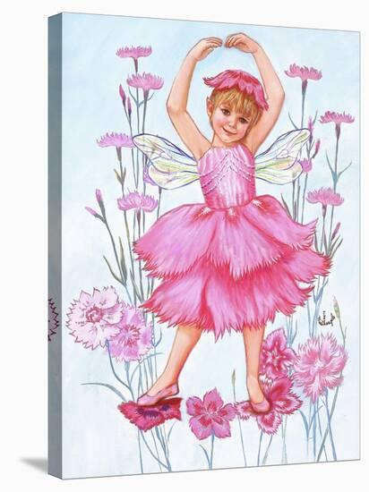 Fairy of the Pinks-Judy Mastrangelo-Stretched Canvas
