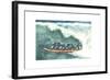 Fairy Penguins Surfing-FS Studio-Framed Giclee Print