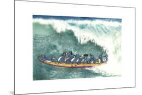 Fairy Penguins Surfing-FS Studio-Mounted Giclee Print