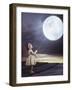 Fairy Portrait of a Little Cute Girl with a Moony Balloon-Konrad B?k-Framed Premium Photographic Print