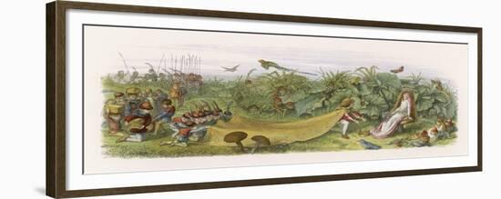 Fairy Prince Pays Court to a Fairy Inviting Her to Share His Crown-Richard Doyle-Framed Premium Giclee Print