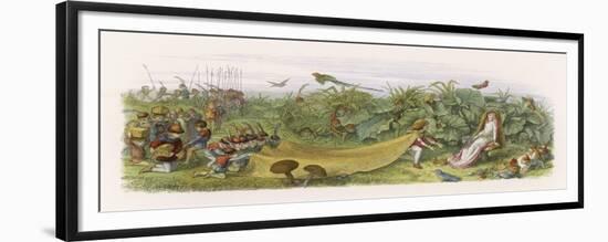 Fairy Prince Pays Court to a Fairy Inviting Her to Share His Crown-Richard Doyle-Framed Premium Giclee Print