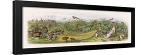 Fairy Prince Pays Court to a Fairy Inviting Her to Share His Crown-Richard Doyle-Framed Art Print