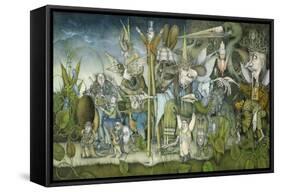 Fairy Procession-Wayne Anderson-Framed Stretched Canvas